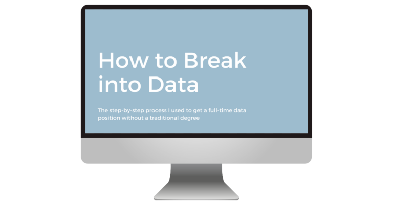 Mockup of How to Break into data Course on a Mac Mockup